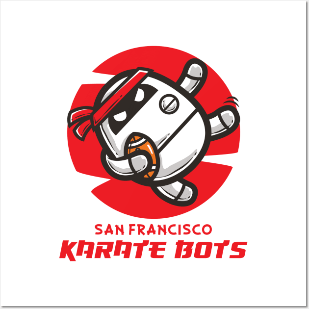 Karate Bots Wall Art by krisren28